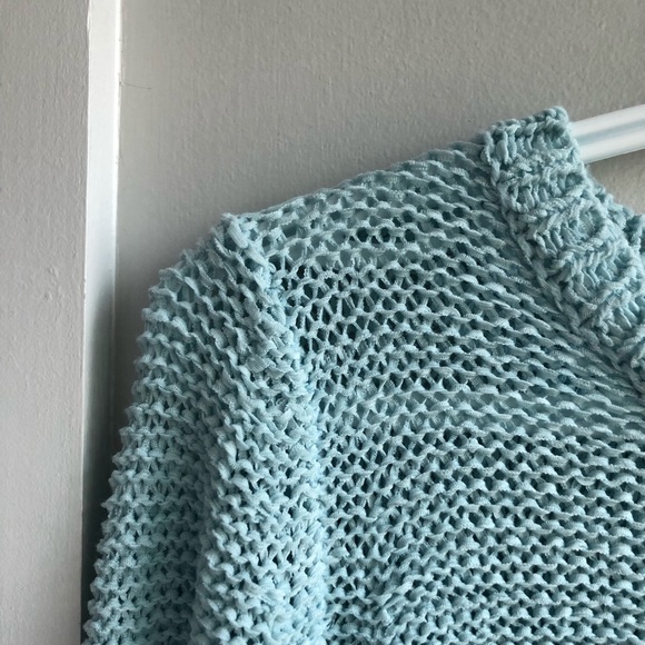 VERO MODA Open Back Pastel Blue Sweater - Picture 5 of 7